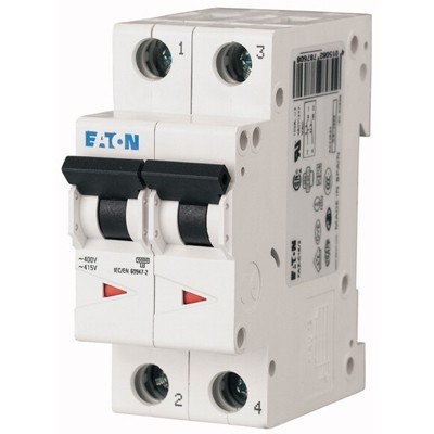 Автоматический выключатель Eaton PL6-B50/2 2Р 50А тип B 6 кА