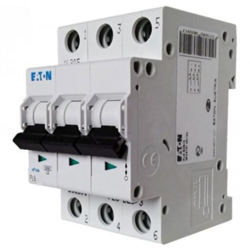 Автоматический выключатель Eaton PL6-C63/3 3Р 63А тип C 6 кА