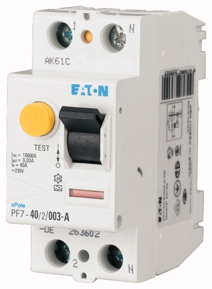 Устройство защитного отключения Eaton PF7-25/2/003 2P 25A тип AC 30mA