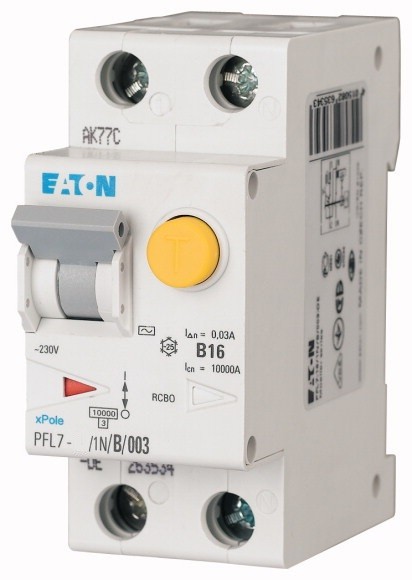 Дифференциальный автомат Eaton PFL7-6/1N/B/003 1P+N 6A тип B 30mA